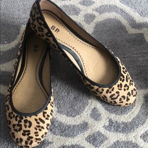 BP Nordstrom leopard leather flat